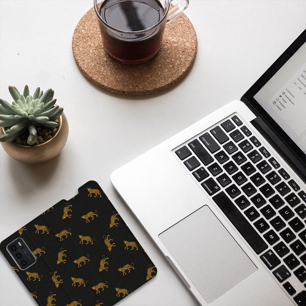Hoesje maken voor OPPO A54s | A16 | A16s Leopards - B2C Telecom