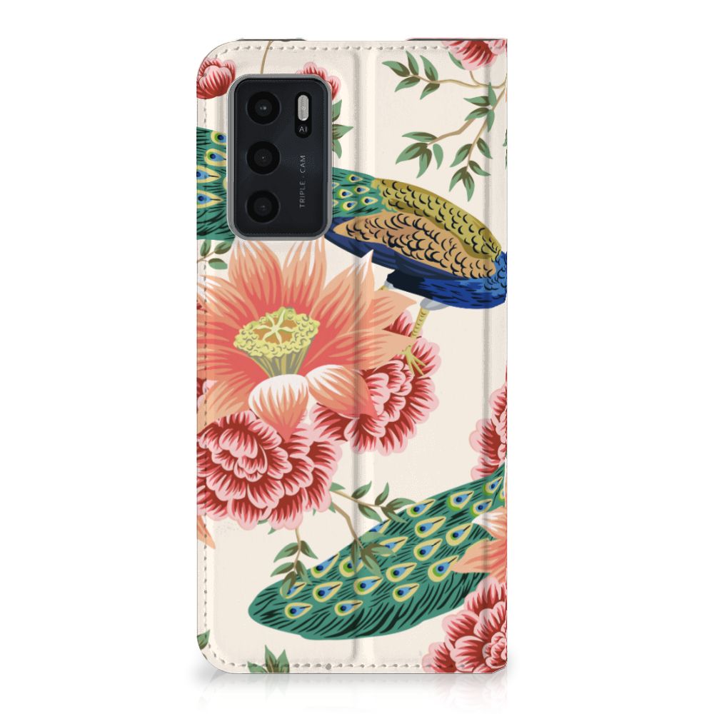 Hoesje maken voor OPPO A54s | A16 | A16s Pink Peacock - B2C Telecom