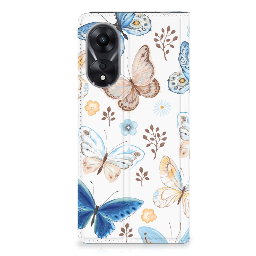 Hoesje maken voor OPPO A78 | A58 5G Vlinder design vlinder aanzicht