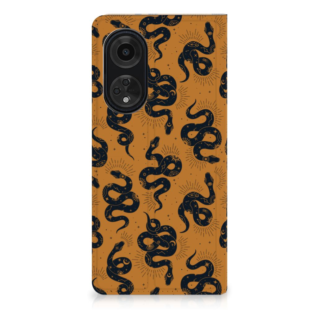 Hoesje maken voor OPPO A98 5G Snakes slangen design achteraanzicht