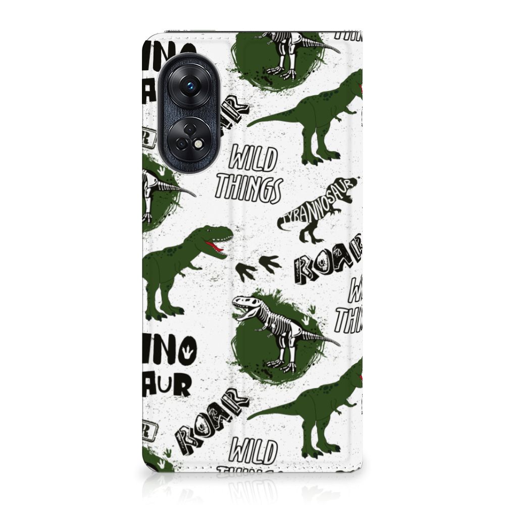 OPPO Reno8 T 4G hoesje maken Dinosaurus design achteraanzicht