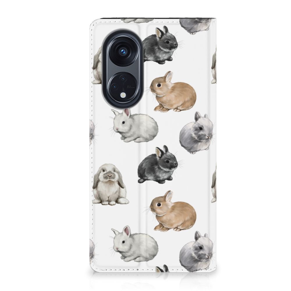 OPPO Reno8 T 5G Hoesje maken voor OPPO Reno8 T 5G Konijntjes design voorkant