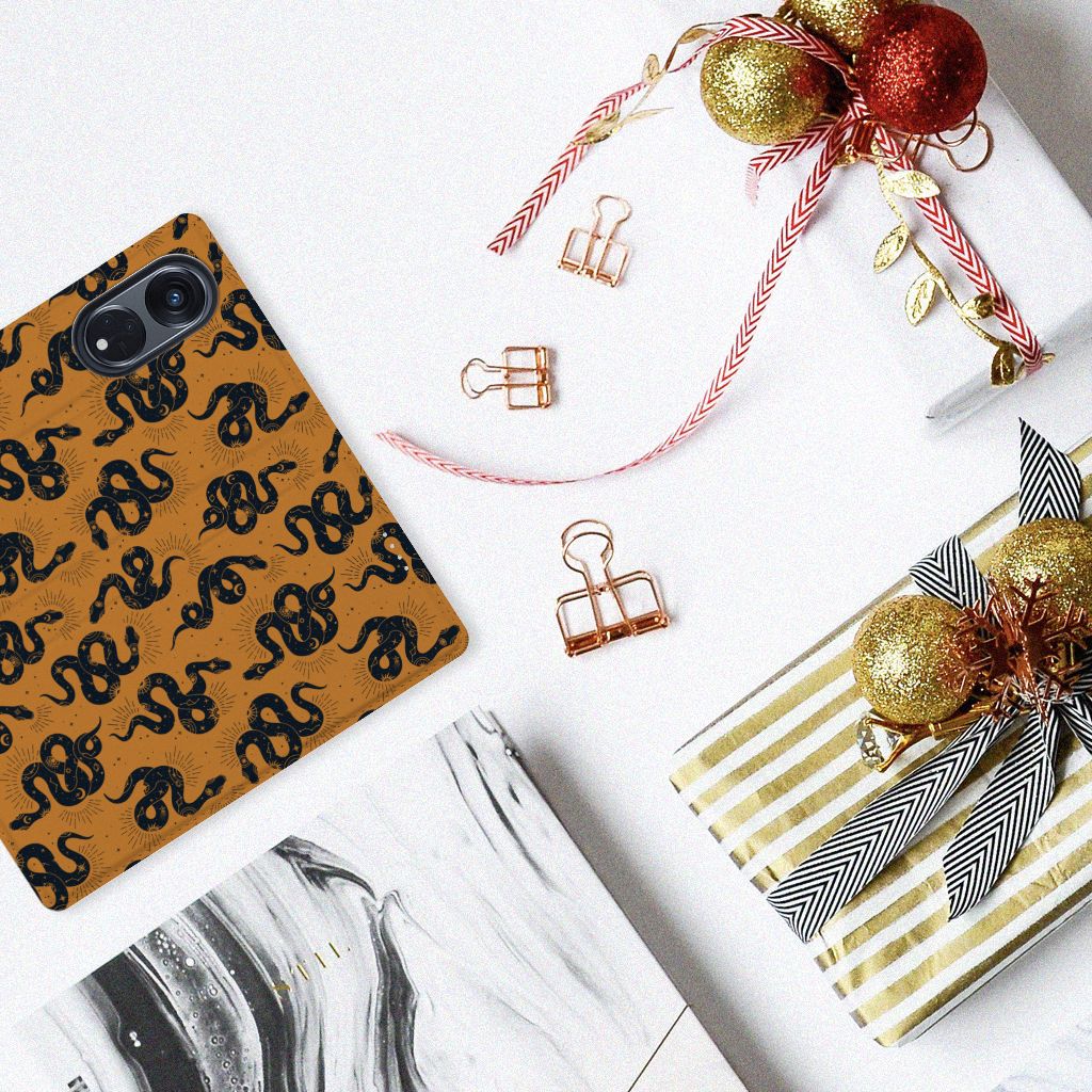 Hoesje maken voor OPPO Reno8 T 5G Snakes op tafel met cadeaus en decoraties, perfect als cadeau! 🎁