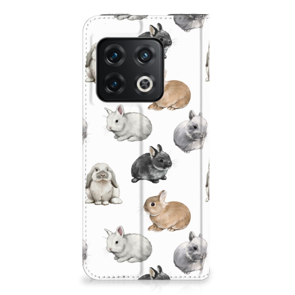 OnePlus 10 Pro Hoesje maken voor OnePlus 10 Pro Konijntjes konijnen design voorkant