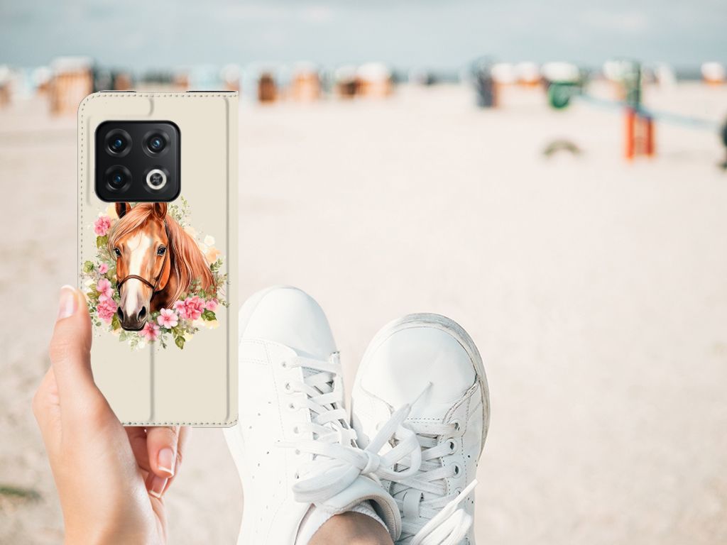 Hoesje maken voor OnePlus 10 Pro Paard. Mooie bescherming met een paardenontwerp, perfect als cadeau! 🐴