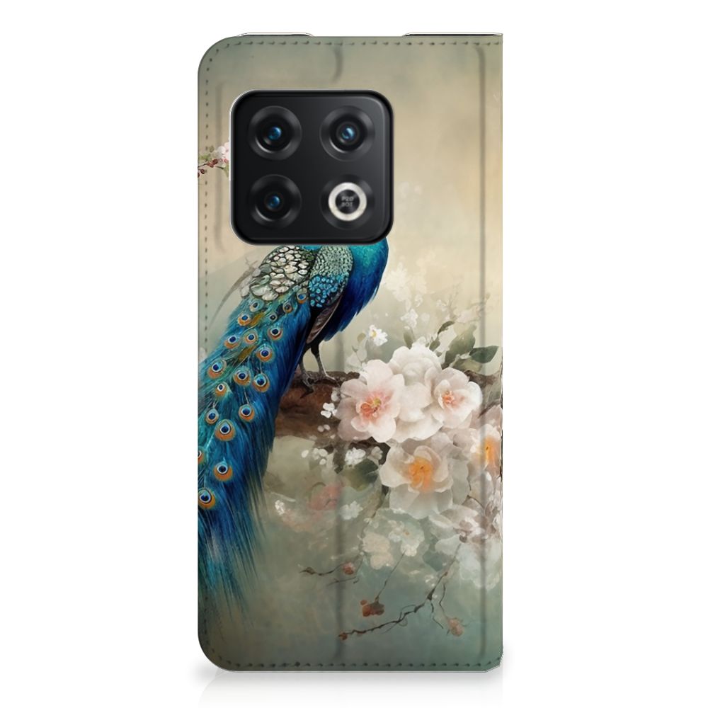 OnePlus 10 Pro hoesje maken voor OnePlus 10 Pro Vintage Pauwen aanzicht