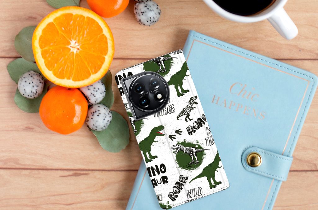 OnePlus 11 hoesje maken Dinosaurus bovenaanzicht