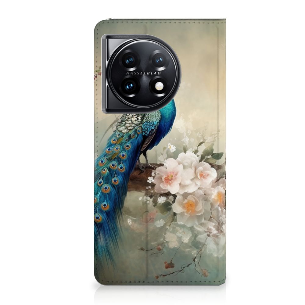 OnePlus 11 Hoesje maken voor OnePlus 11 Vintage Pauwen voorkant