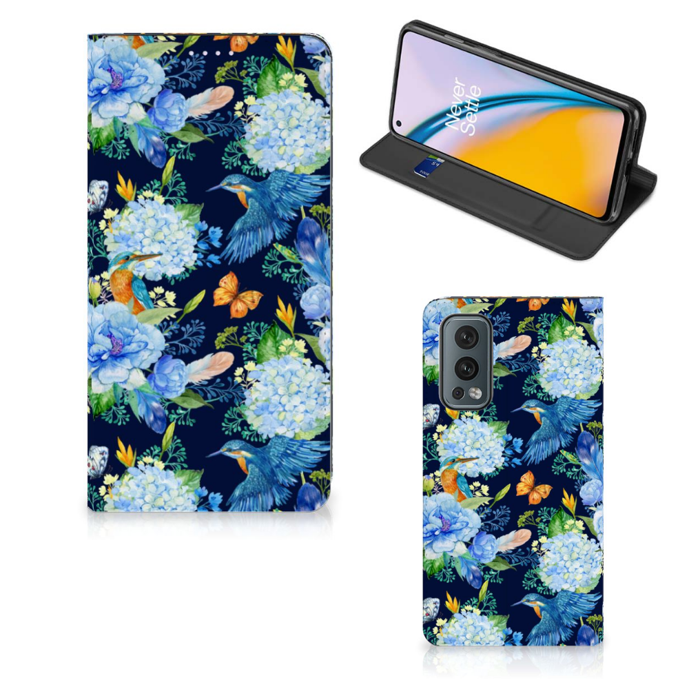 OnePlus Nord 2 5G Hoesje maken IJsvogel design voorzijde en achterzijde