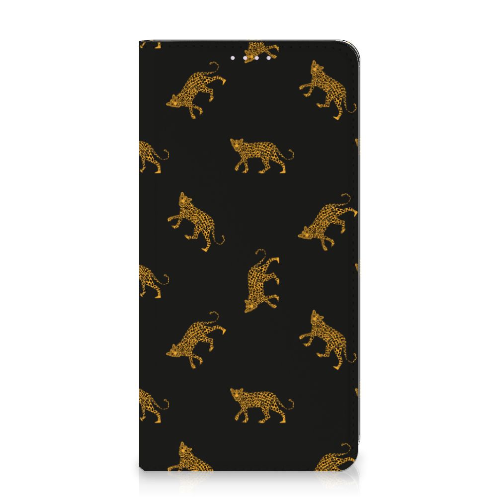 OnePlus Nord 2 5G hoesje maken Leopards voorkant zwart met luipaardenprint