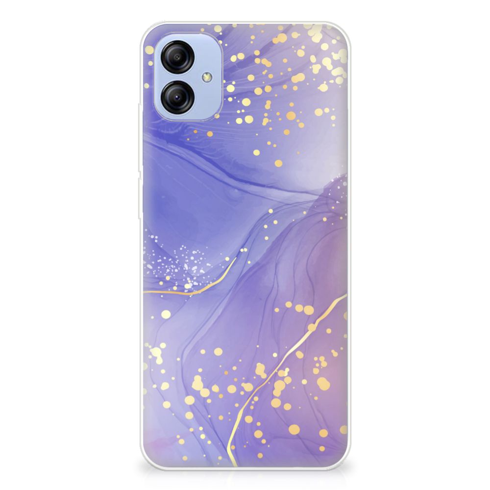 Samsung Galaxy A04e Hoesje maken Watercolor Paars achterkant