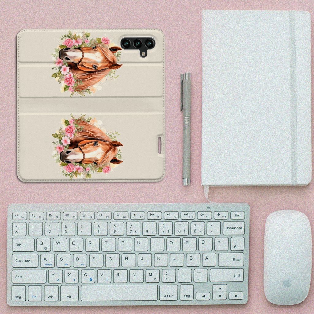 Hoesje maken voor Samsung Galaxy A13 (5G) | Samsung Galaxy A04s Paard design paard aanzicht