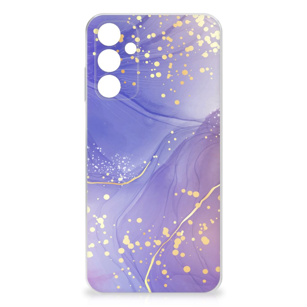 Samsung Galaxy A15 hoesje maken Watercolor Paars achterkant