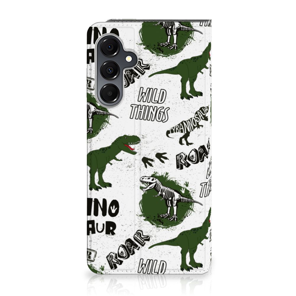 Hoesje maken voor Samsung Galaxy A16 5G/4G Dinosaurus dino patroon design voorkant