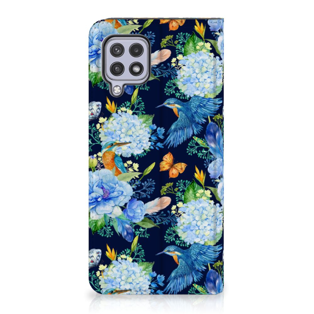 Samsung Galaxy A22 4G Hoesje maken IJsvogel design voorkant