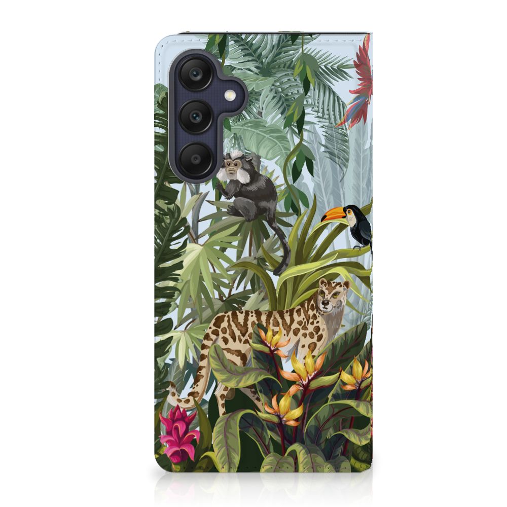 Samsung Galaxy A25 Hoesje maken Jungle dieren design voorkant
