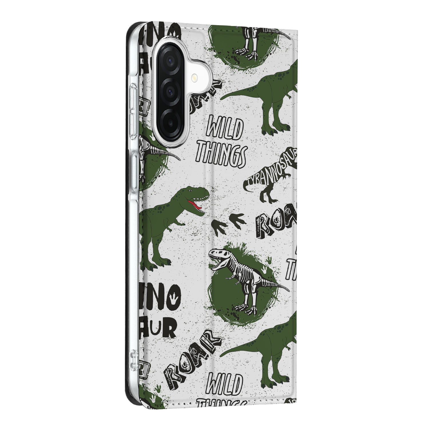 Samsung Galaxy A26 Hoesje maken Dinosaurus design zijaanzicht