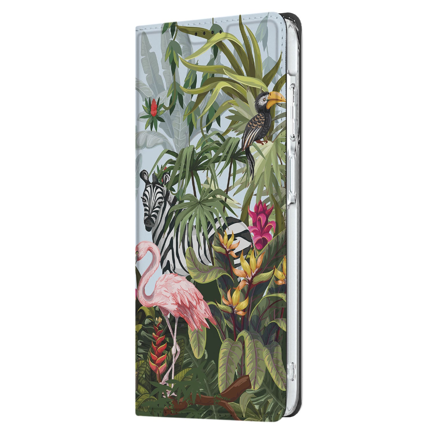 Samsung Galaxy A26 hoesje maken Jungle design zijaanzicht
