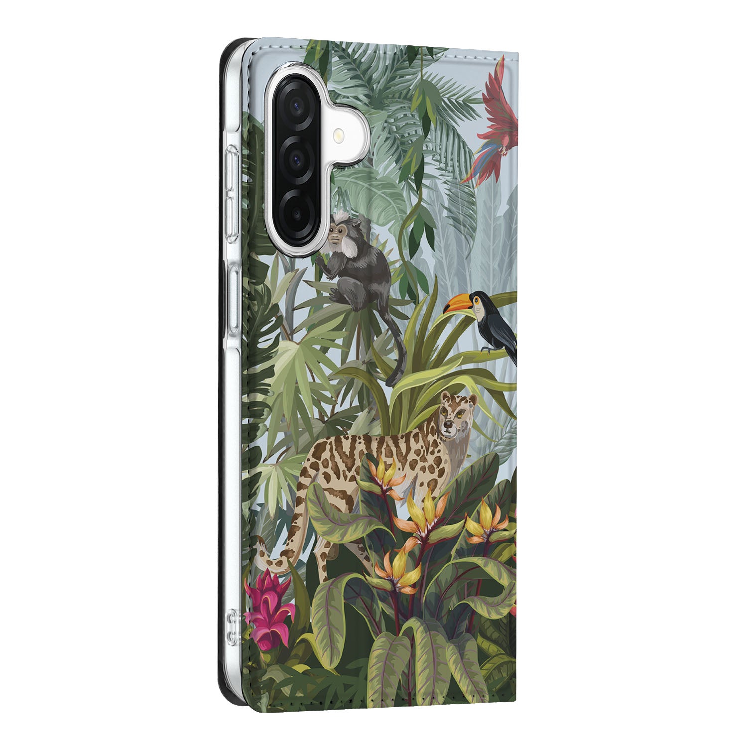 Samsung Galaxy A26 Hoesje maken Jungle design zijaanzicht