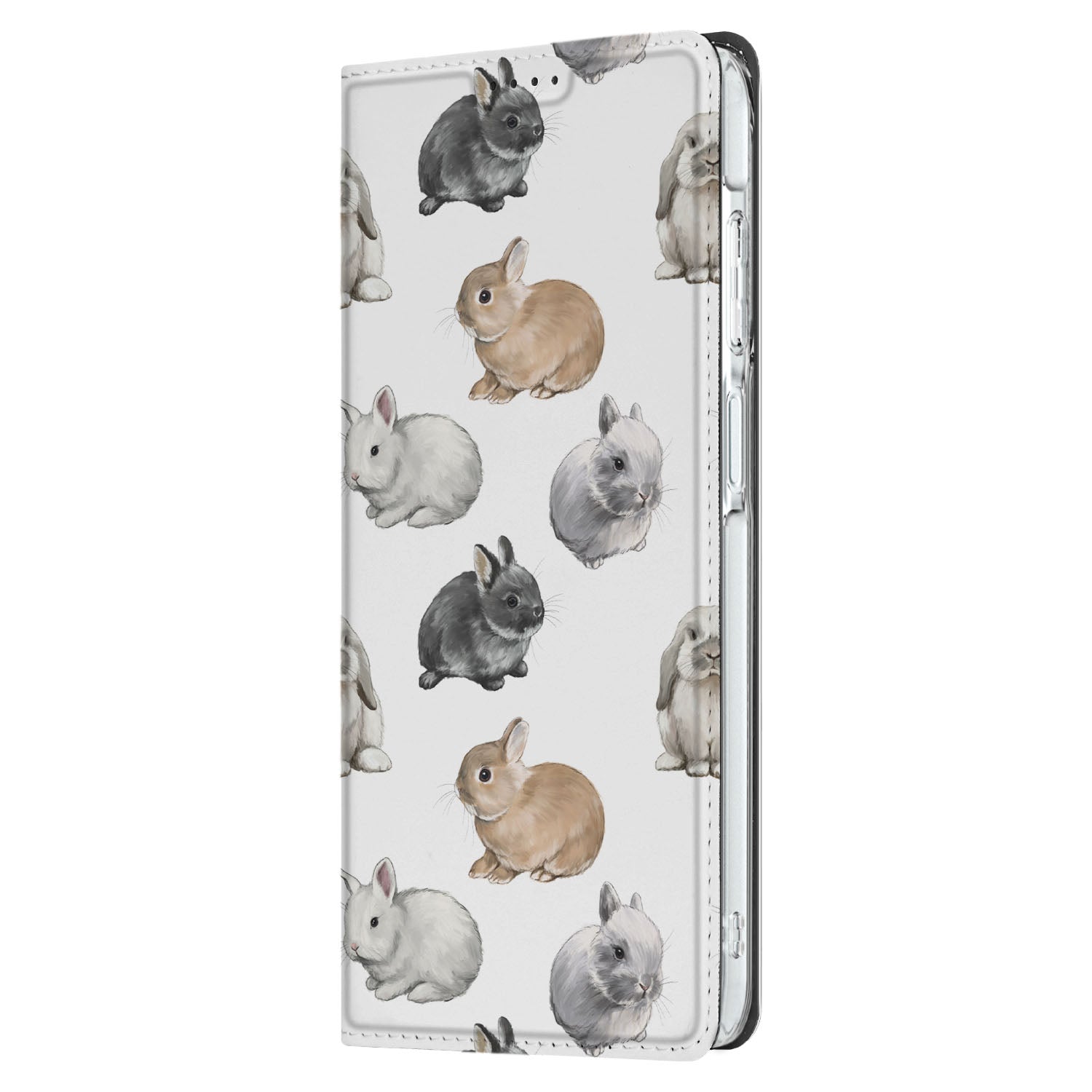 Samsung Galaxy A26 Hoesje maken voor Samsung Galaxy A26 Konijntjes zijkant