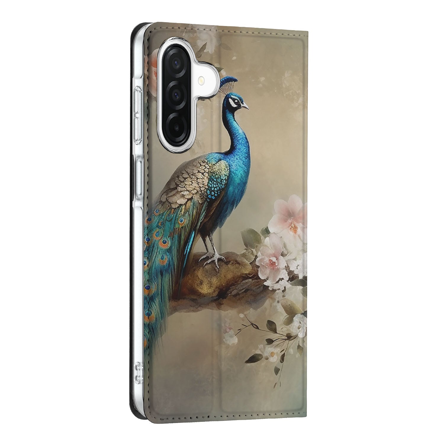 Samsung Galaxy A26 Hoesje maken voor Samsung Galaxy A26 Vintage Pauwen voorkant