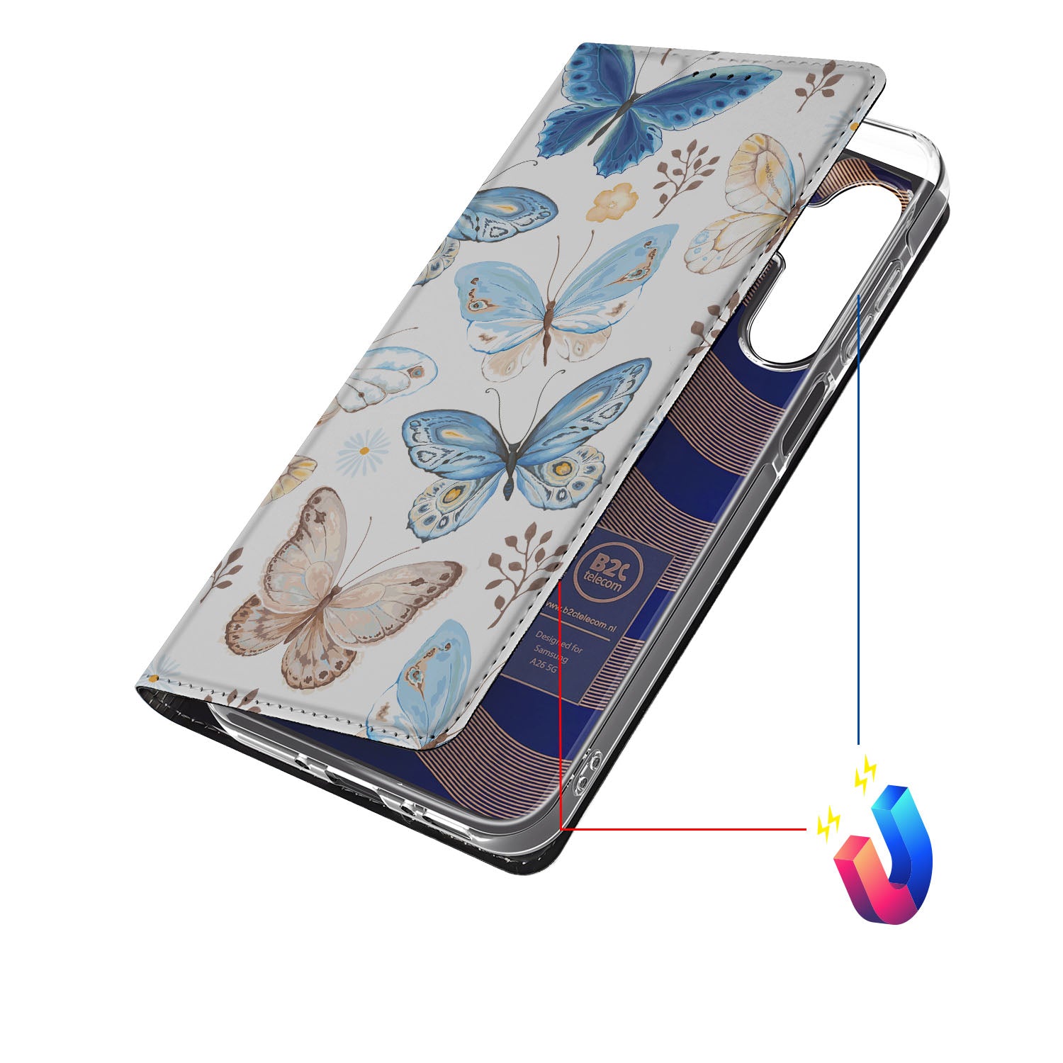 Samsung Galaxy A26 Hoesje maken Vlinder schuin