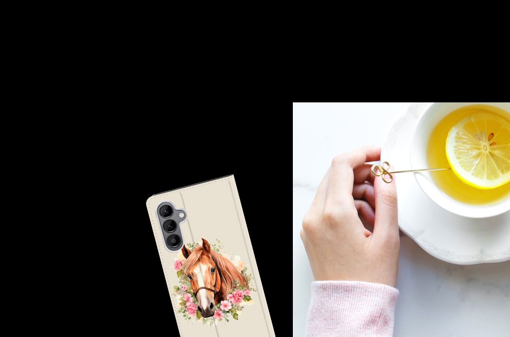 Samsung Galaxy A34 Hoesje maken Paard voorkant