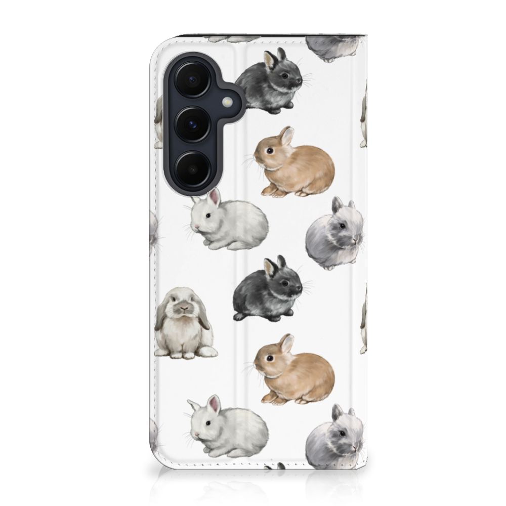 Samsung Galaxy A55 Hoesje maken voor Samsung Galaxy A55 Konijntjes design konijntjes aanzicht