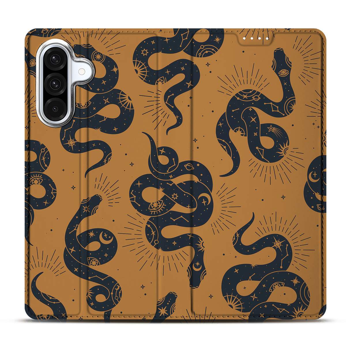 Samsung Galaxy A56 A36 Hoesje maken Snakes design bovenaanzicht