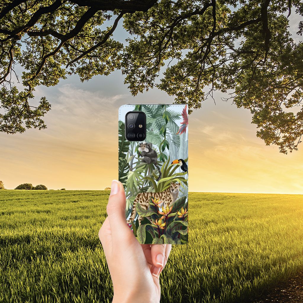 Samsung Galaxy A71 Hoesje maken voor Samsung Galaxy A71 Jungle hand voor jungle design