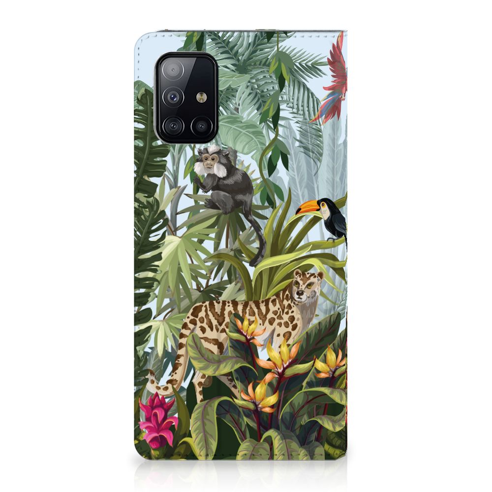 Samsung Galaxy A71 Hoesje maken Jungle dieren aanzicht