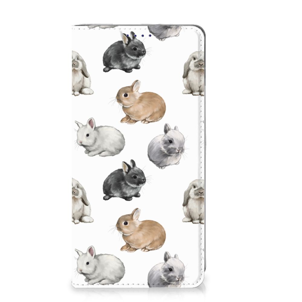 Samsung Galaxy S10 Hoesje maken Konijntjes design vooraanzicht