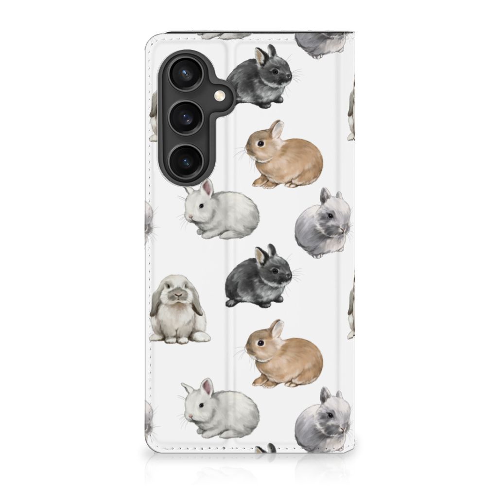 Samsung Galaxy S23 FE Hoesje maken Konijntjes voorkant