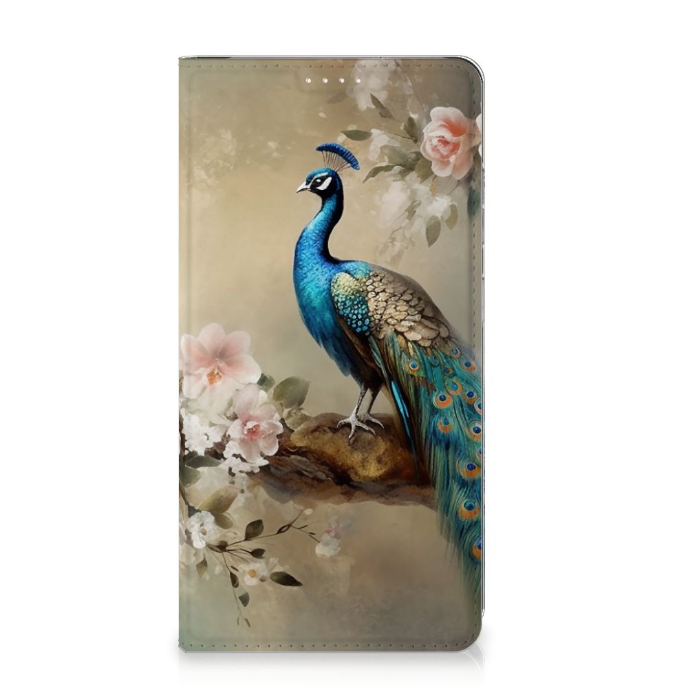 Samsung Galaxy S23 Plus hoesje maken voor Samsung Galaxy S23 Plus Vintage Pauwen voorkant