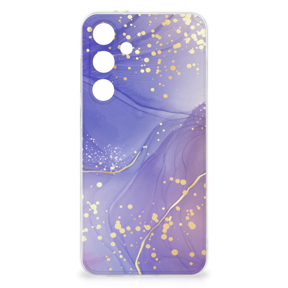 Samsung Galaxy S24 FE hoesje maken Watercolor Paars achterkant