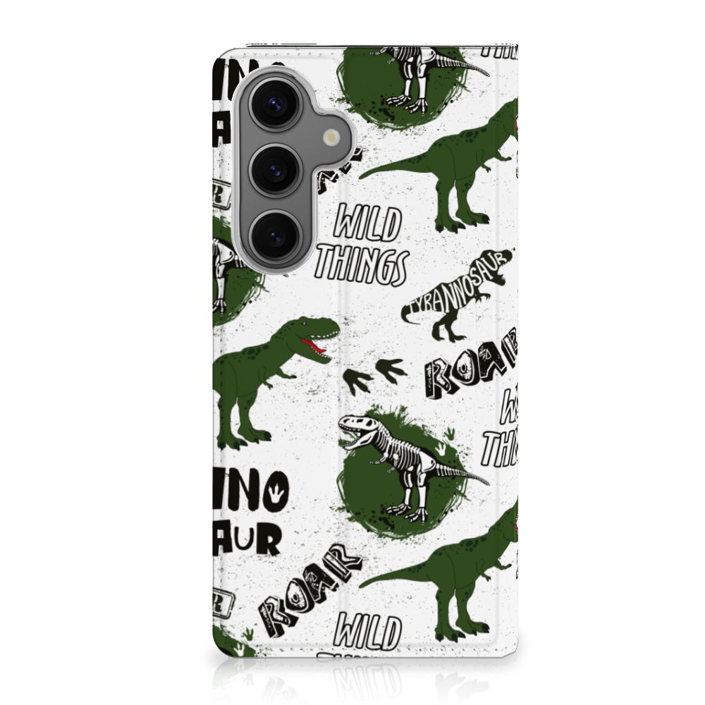 Samsung Galaxy S24FE Hoesje maken voor Samsung Galaxy S24FE Dinosaurus dino design voorkant