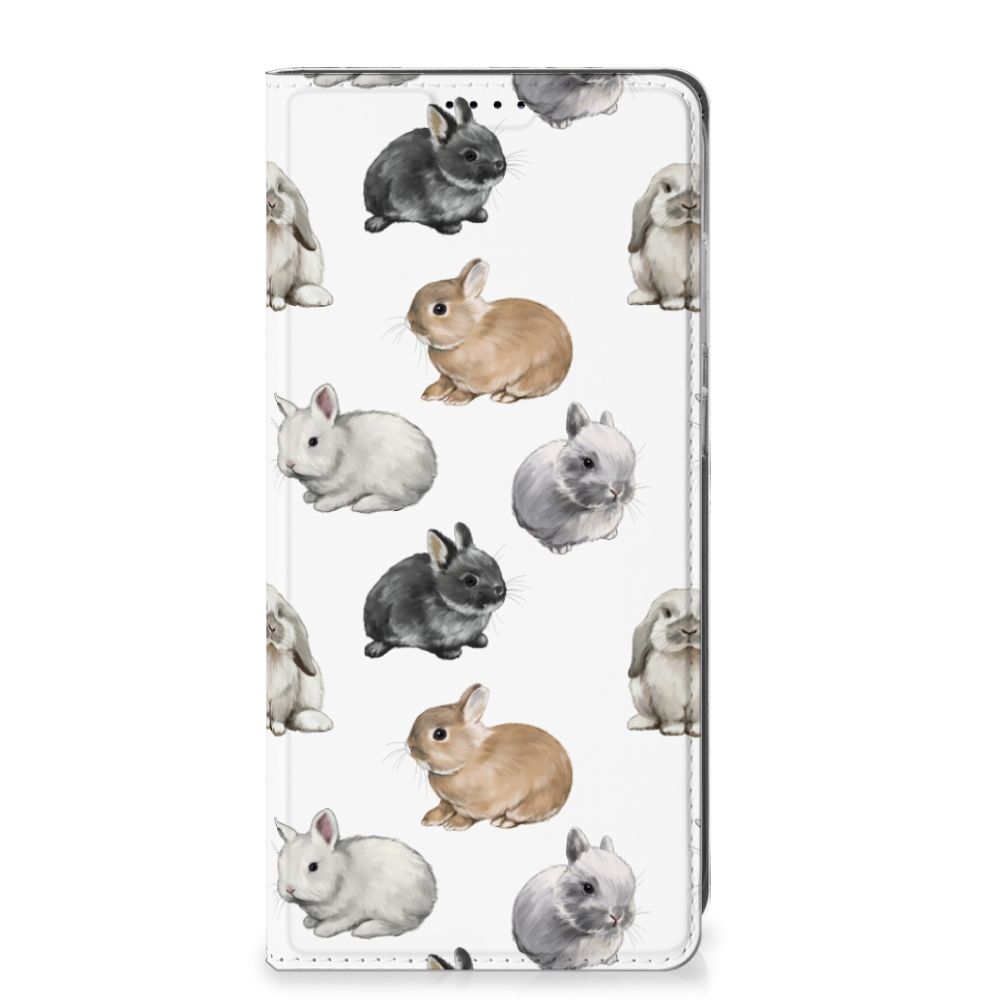 Samsung Galaxy S25 Plus Hoesje maken Konijntjes design voorkant