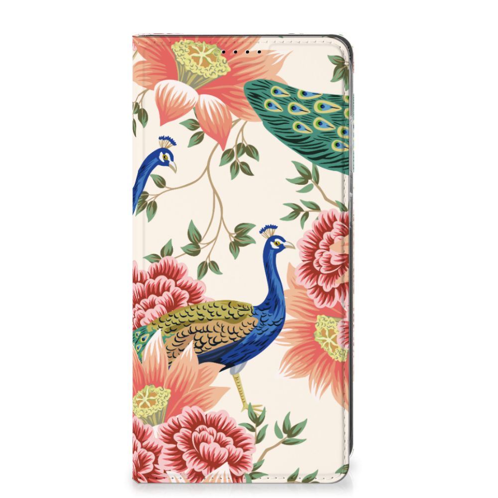 Samsung Galaxy S25 Plus hoesje maken Pink Peacock voorkant