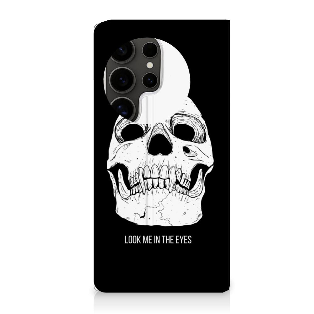 Samsung Galaxy S25 Ultra Hoesje maken voor Skull Look Me In The Eyes voorkant