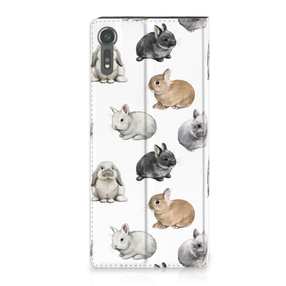 Sony Xperia XZ XZs hoesje maken konijntjes voorkant