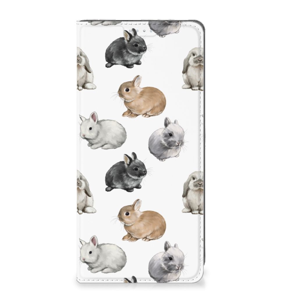 Xiaomi 12T 12T Pro hoesje maken Konijntjes design voorkant