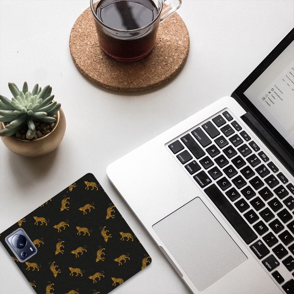 Xiaomi 13 Lite hoesje maken Leopards bovenaanzicht