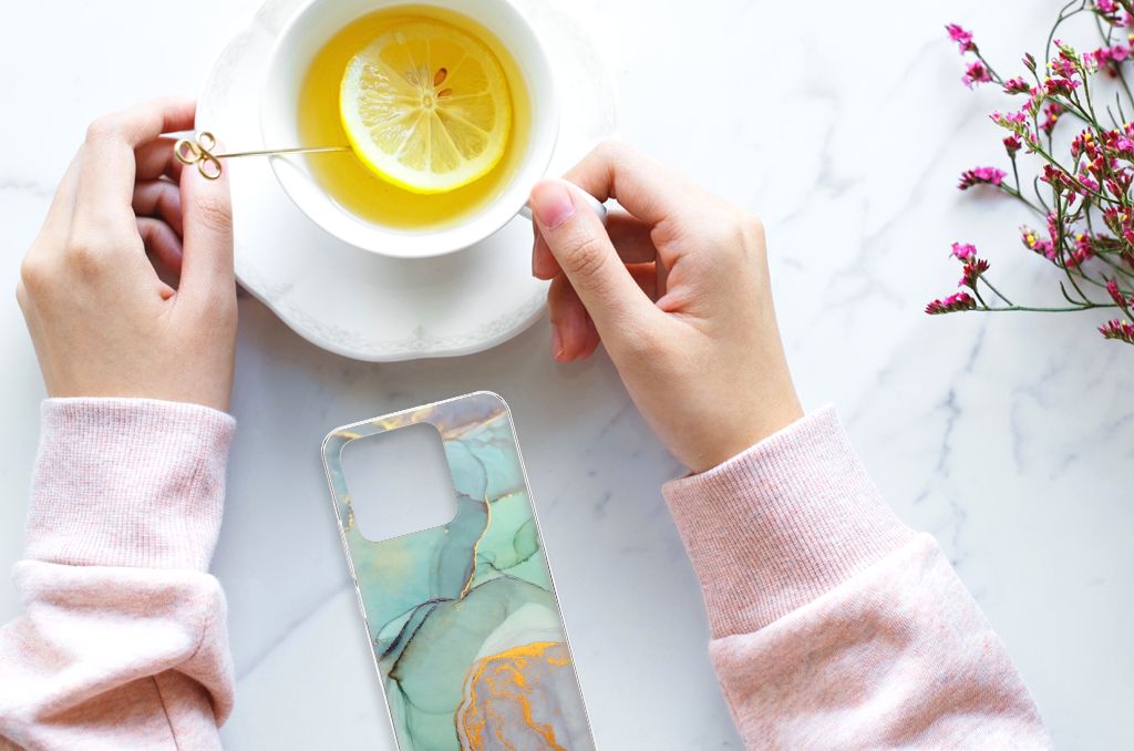 Xiaomi Redmi 10C Hoesje maken Watercolor Mix bovenaanzicht