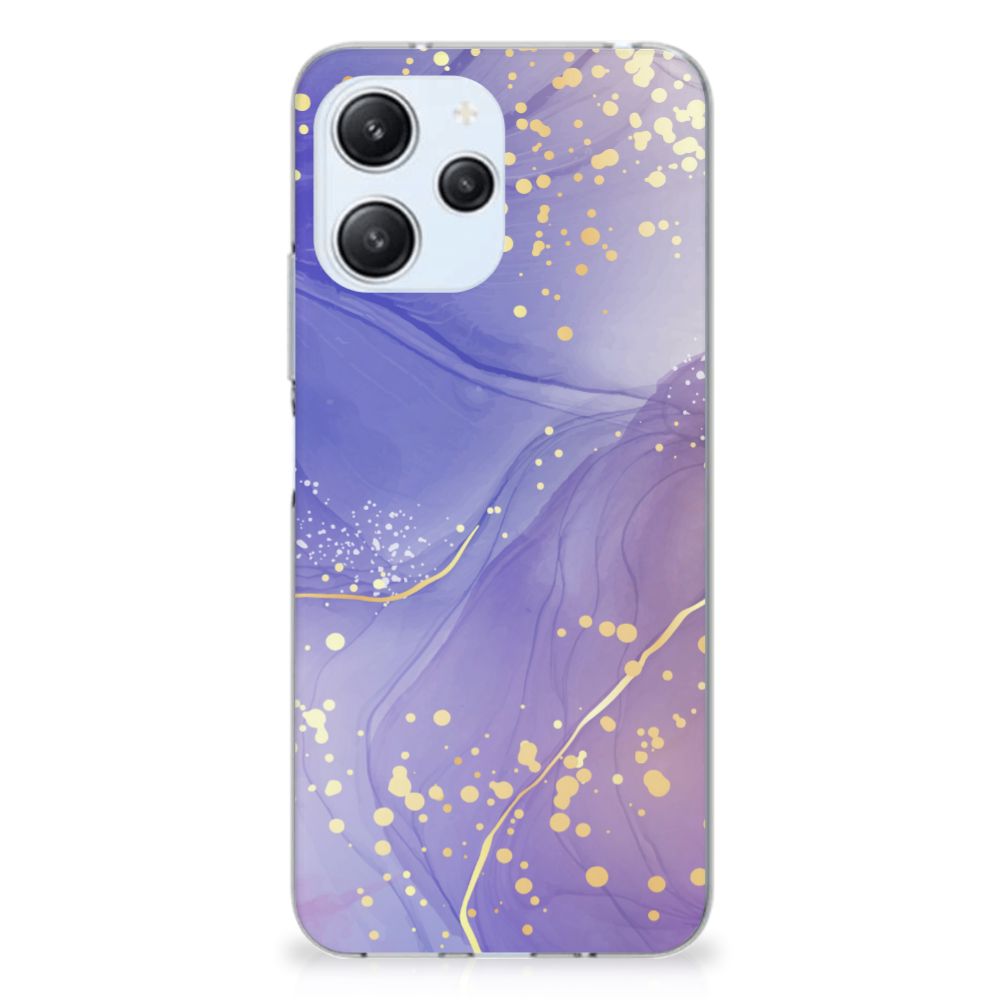 Xiaomi Redmi 12 4G Hoesje maken Watercolor Paars achterkant