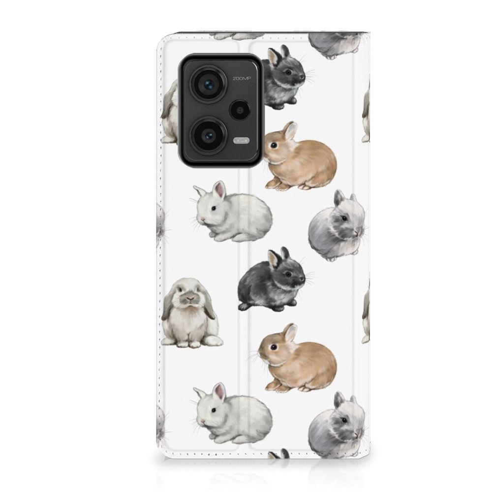 Xiaomi Redmi Note 12 Pro Plus hoesje maken Konijntjes design voorkant