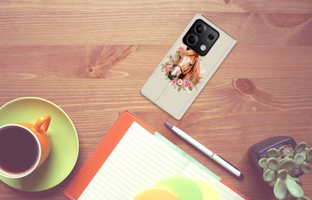 Xiaomi Redmi Note 13 5G Hoesje maken Paard voorkant
