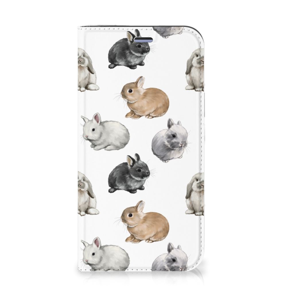 Hoesje maken voor iPhone 12 Mini Konijntjes met schattige konijntjes in diverse kleuren 🐰.