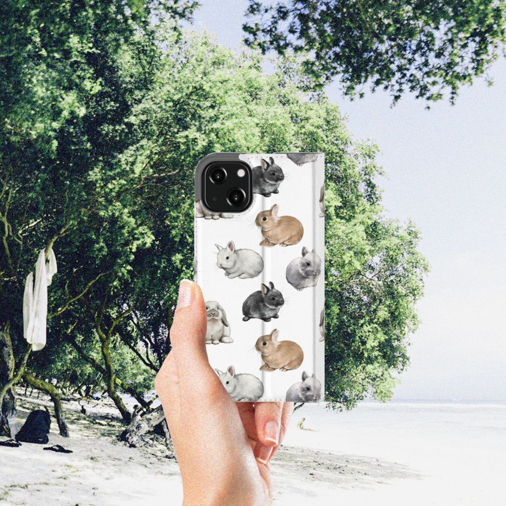 Hoesje maken voor iPhone 13 Konijntjes