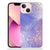 Hoesje maken voor iPhone 13 mini Watercolor Paars met prachtig paarse waterverf en gouden accenten.