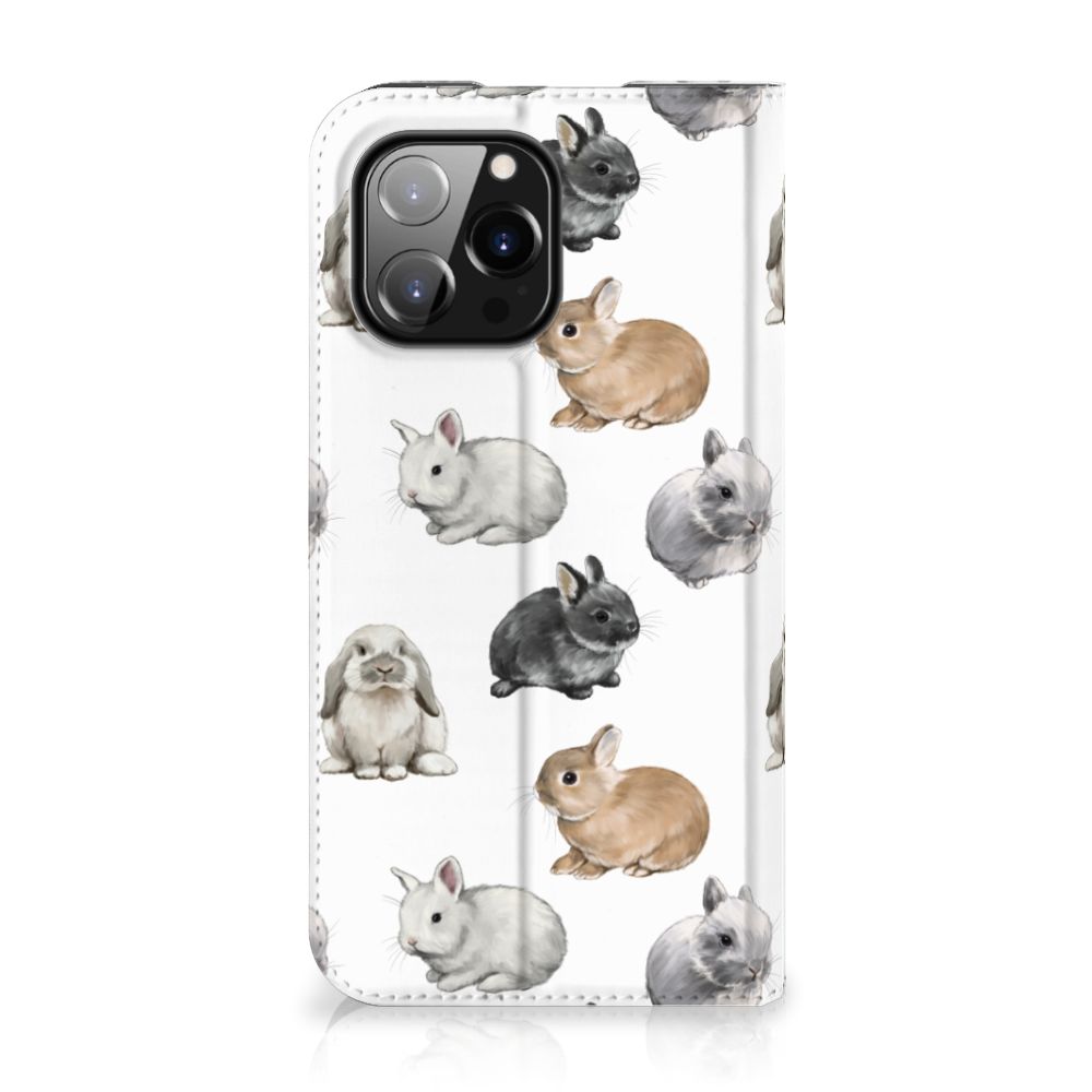 iPhone 14 Pro Max hoesje maken Konijntjes design voorkant